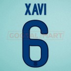 Barcelona 2011-2012 Xavi #6 3rd Awaykit Nameset Printing