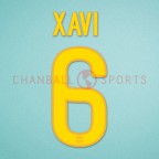 Barcelona 2011-2012 Xavi #6 Homekit Nameset Printing