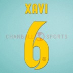 Barcelona 2012-2014 Xavi #6 Homekit Nameset Printing