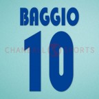 Brescia 2001-2002 Baggio #10 Awaykit Nameset Printing 