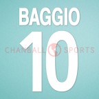 Brescia 2003-2004 Baggio #10 Homekit Nameset Printing 