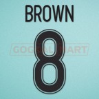 Celtic 2009-2012 Brown #8 Homekit Nameset Printing