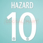Chelsea 2013-2015 Hazard #10 Champions League Homekit Nameset Printing