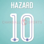 Chelsea 2015-2016 Hazard #10 Champions League Homekit Nameset Printing 