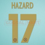 Chelsea 2012-2013 Hazard #17 Champions League Homekit Nameset Printing 