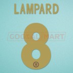 Chelsea 2012-2013 Lampard #8 Champions League Homekit Nameset Printing 