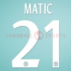 Chelsea 2013-2015 Matic #21 Champions League Homekit Nameset Printing 