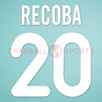 Inter Milan 2000-2002 Recoba #20 Homekit Nameset Printing