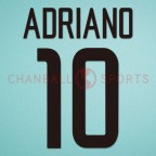 Inter Milan 2002-2004 Adriano #10 Awaykit Nameset Printing