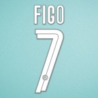 Inter Milan 2007-2008 Figo #7 Homekit Nameset Printing