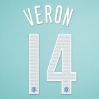 Inter Milan 2004-2006 Veron #14 Homekit Nameset Printing