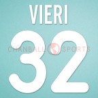 Inter Milan 2000-2002 Vieri #32 Homekit Nameset Printing