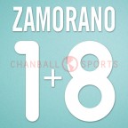 Inter Milan 2000-2001 Zamorano #18 Homekit Nameset Printing