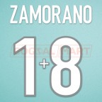 Inter Milan 1999-2000 Zamorano #18 Homekit Nameset Printing