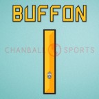 Juventus 2010-2012 Buffon #1 Homekit Nameset Printing 