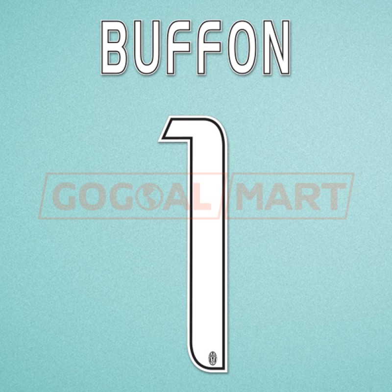 Juventus 12/13 #1 BUFFON Homekit Nameset Printing 