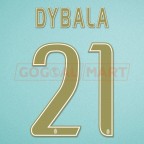 Juventus 2015-2016 Dybala #21 3rd Awaykit Nameset Printing