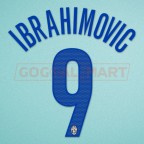 Juventus 2005-2006  Ibrahimovic #9 3rd Awaykit Nameset Printing