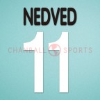 Juventus 2001-2002 Nedved #11 Homekit Nameset Printing 