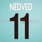 Juventus 2002-2003 Nedved #11 Homekit Nameset Printing 