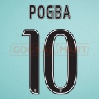 Juventus 2015-2017 Pogba #10 Home/Awaykit Nameset Printing