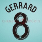 LA Galaxy 2015-2016 Gerrard #8 Homekit Nameset Printing 