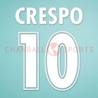Lazio 2000-2002 Crespo #10 Awaykit Nameset Printing 