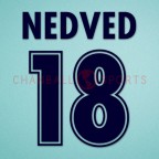 Lazio 1998-2001 Nedved #18 Homekit Nameset Printing 