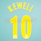 Leeds 2002-2003 Kewell #10 Awaykit Nameset Printing