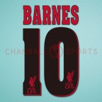 Liverpool 1996-1997 Barnes #10 Awaykit Nameset Printing 
