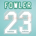 Liverpool 1994-1995 Fowler #23 Homekit Nameset Printing 