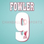 Liverpool 1996-1997 Fowler #9 Homekit Nameset Printing 