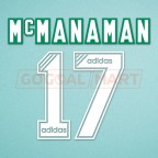 Liverpool 1994-1995 McManaman #17  Homekit Nameset Printing 