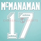 Liverpool 1995-1996 McManaman #17  Homekit Nameset Printing 