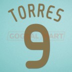 Liverpool 2009-2010 Torres #9 UEFA Cup Awaykit Nameset Printing