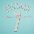 Manchester United 2002-2003 Beckham #7 Champions League 3rd Awaykit Nameset Printing 