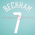 Manchester United 2002-2004 Beckham #7 Champions League Homekit Nameset Printing 