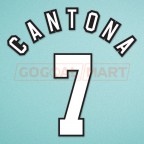 Manchester United 1996-1997 Cantona #7 Homekit Nameset Printing