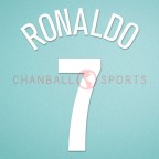 Manchester United 2004-2006 C.Ronaldo #7 Champions League Homekit Nameset Printing 