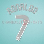 Manchester United 2007-2008 C.Ronaldo #7 Champions League Homekit Nameset Printing 