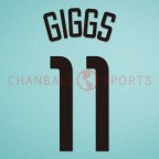 Manchester United 2002-2003 Giggs #11 Champions League Awaykit Nameset Printing 