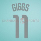 Manchester United 2002-2003 Giggs #11 Champions League 3rd Awaykit Nameset Printing 