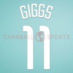 Manchester United 2003-2004 Giggs #11 Champions League Awaykit Nameset Printing 