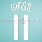 Manchester United 2004-2006 Giggs #11 Champions League Homekit Nameset Printing 