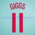 Manchester United 2004-2006 Giggs #11 Champions League Awaykit Nameset Printing 