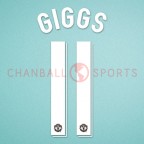 Manchester United 2011-2013 Giggs #11 Champions League Homekit Nameset Printing 