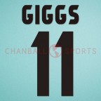 Manchester United 1998-1999 Giggs #11 Champions League Awaykit Nameset Printing 