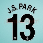 Manchester United 2010-2011 J.S.Park #13 Champions League Awaykit Nameset Printing