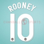 Manchester United 2011-2013 Rooney #8 Champions League Homekit Nameset Printing 