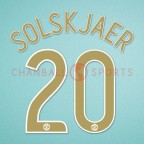 Manchester United 2006-2007 Solskjaer #20 Champions League Homekit Nameset Printing 